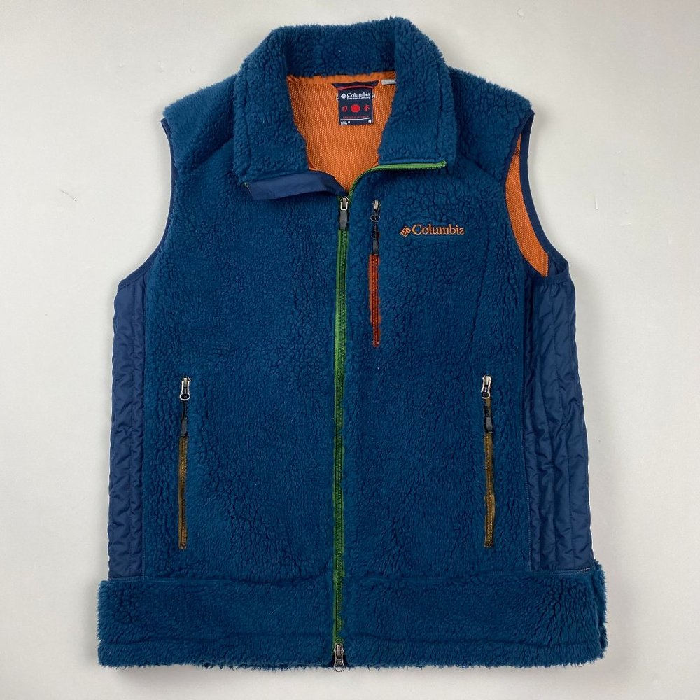 Columbia Blue and Orange Fleece Vest